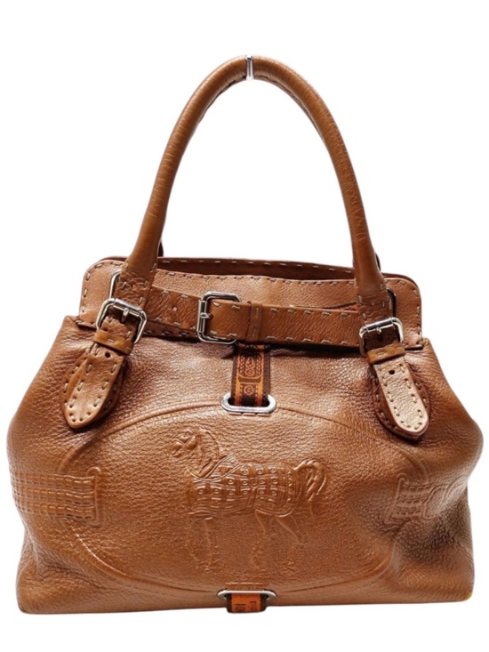 Fendi Handbags - FENDI SELLERIA LEATHER TOTE BAG